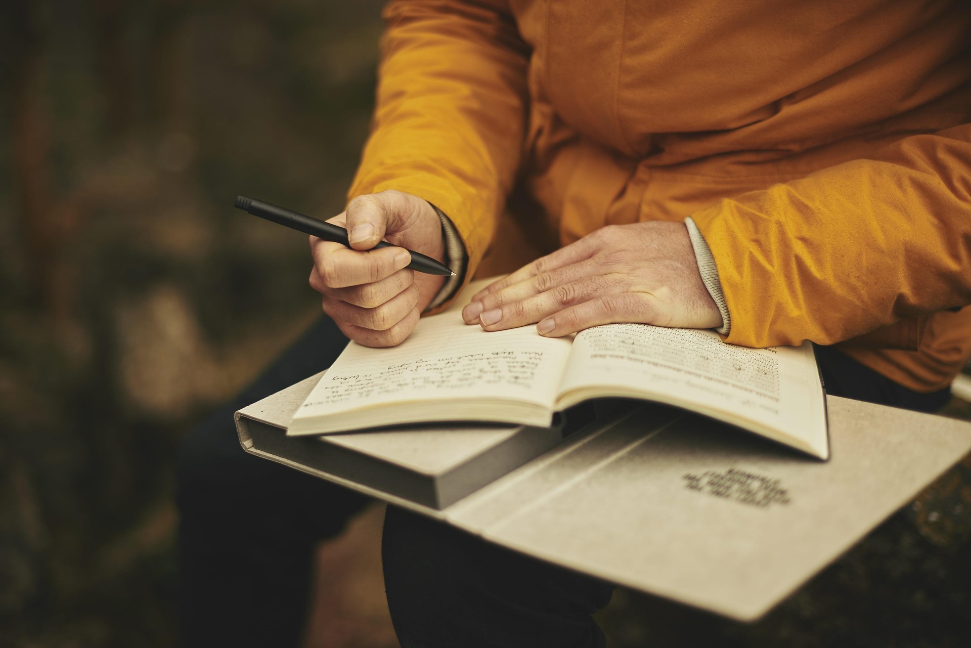Gratitude journal open with notes of appreciation for small joys
